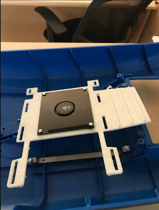 The module seated inside the housing