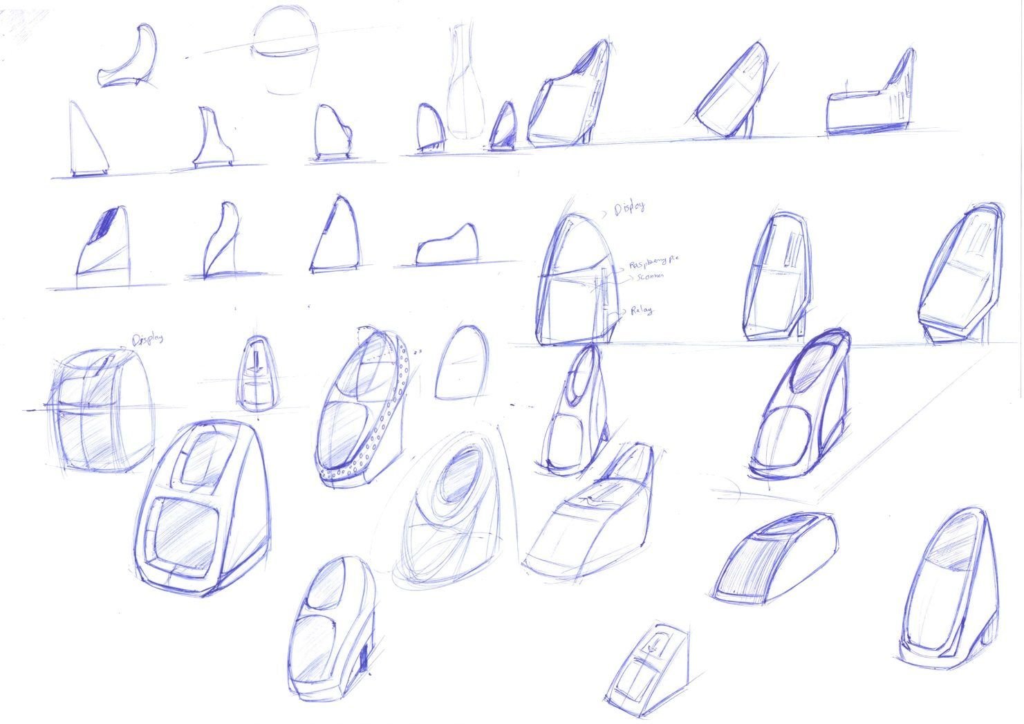 Second sketch page of validator form explorations