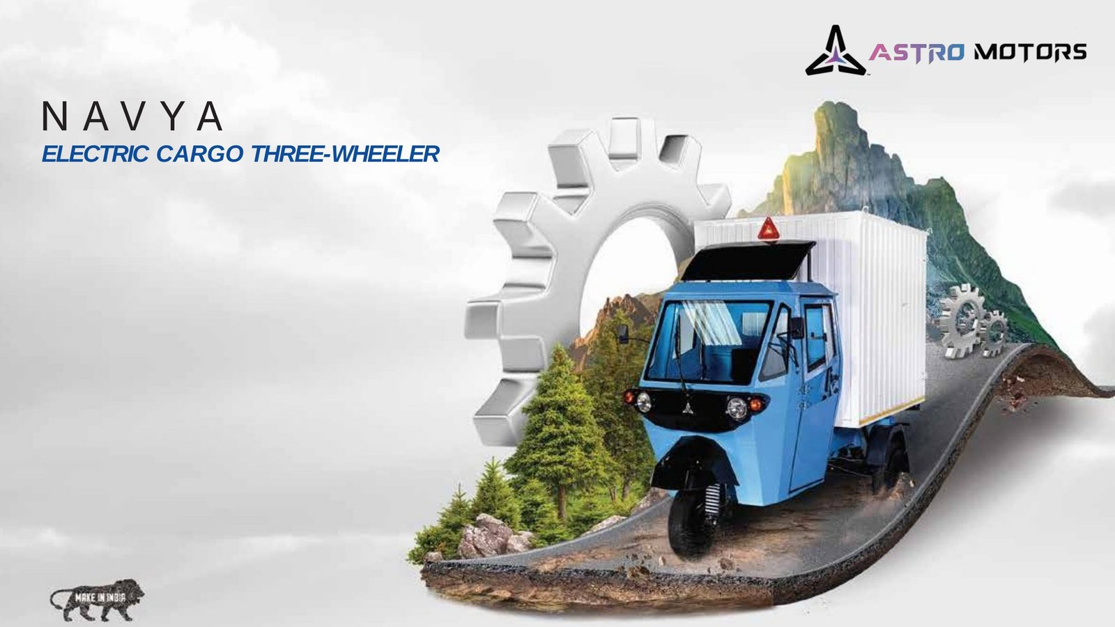 Navya, the electric cargo three-wheeler by Astro Motors